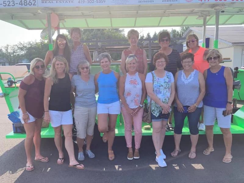 Group of friends on a day tour